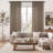 Dennan Linen Curtain Rod Pocket Back Tab,Linen Semi Sheer Curtains for Bedroom-415016610-426090685