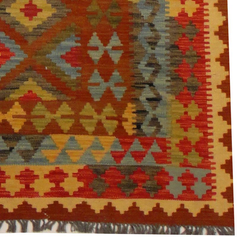 Tapis rouille tissé à la main Azpeitia
