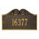 Versailles 1-Line Wall Address Plaque