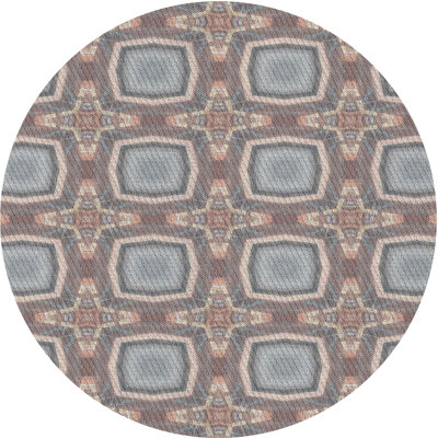 Tapis géométrique gris
