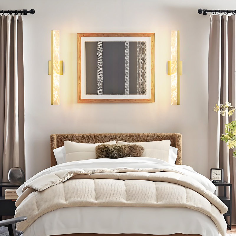 Muammar 24'' Dimmable LED Vanity Light, Brushed Gold