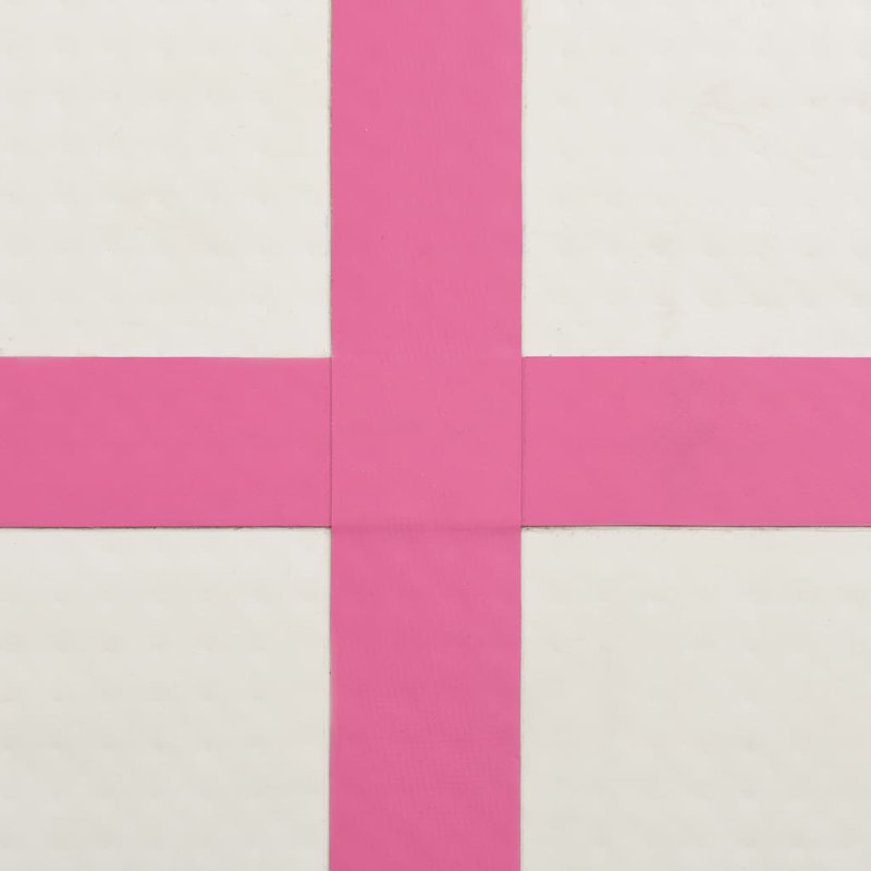 Coppage Inflatable Gymnastics Mat with Pump, 10cm H x 200cm W x 200cm D, Pink