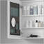 Armoire à pharmacie élégante et élégante avec miroir sans cadre et bords biseautés-1102116140