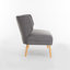 Chaise rembourrée bleu pâle pour l'ambiance de la chambre à coucher