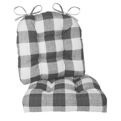Coussins de chaise de patio intérieur et extérieur, 19 X 18 pouces, ensemble de 2