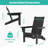 Bruce HDPE Folding Adirondack Chair-1180659074