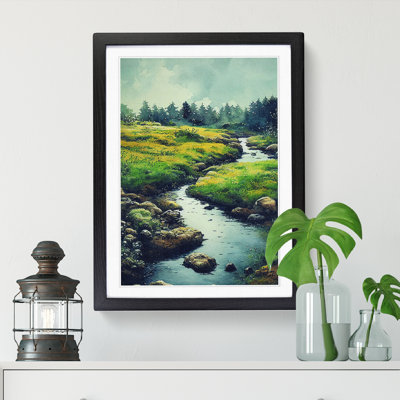 Watercolour Babbling Brook Vol.1 - Single Picture Frame Print