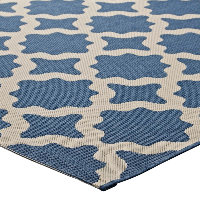Modway Cerelia Moroccan Trellis Indoor and Outdoor Area Rug, Rectangle 9' x 12'