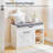 Wooden Entryway Bench With Flip Drawer