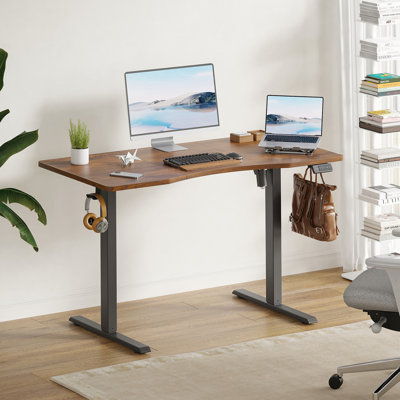 Buchholtz 120cm W Board Height Adjustable Rectangle Standing Desk