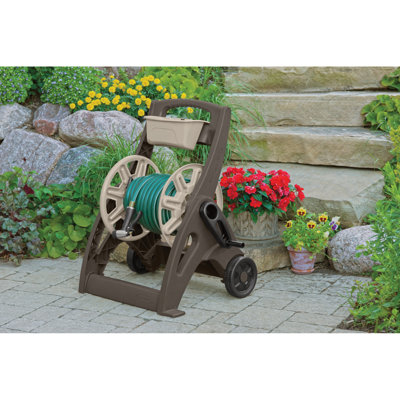 Suncast - Hosemobile® Hose Reel Cart W/bin - Mocha