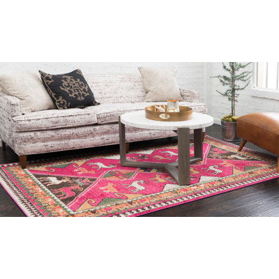 Lonniet Washable Geometric Indoor Rug