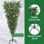 vidaXL Upside-down Artificial Pre-lit Christmas Tree with Ball Set-767689883
