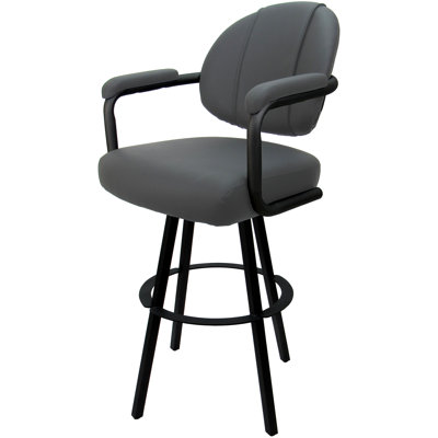 Tabouret de comptoir pivotant en métal Lavenia - base Warren