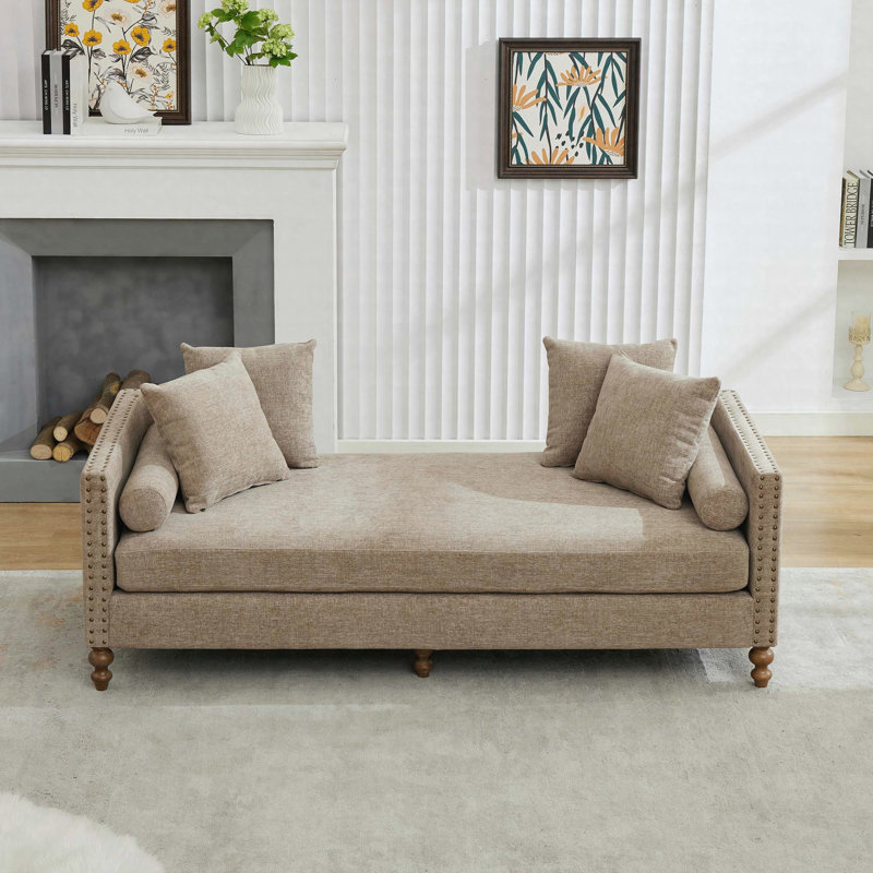 Canapé-lit 75,5 po, taupe