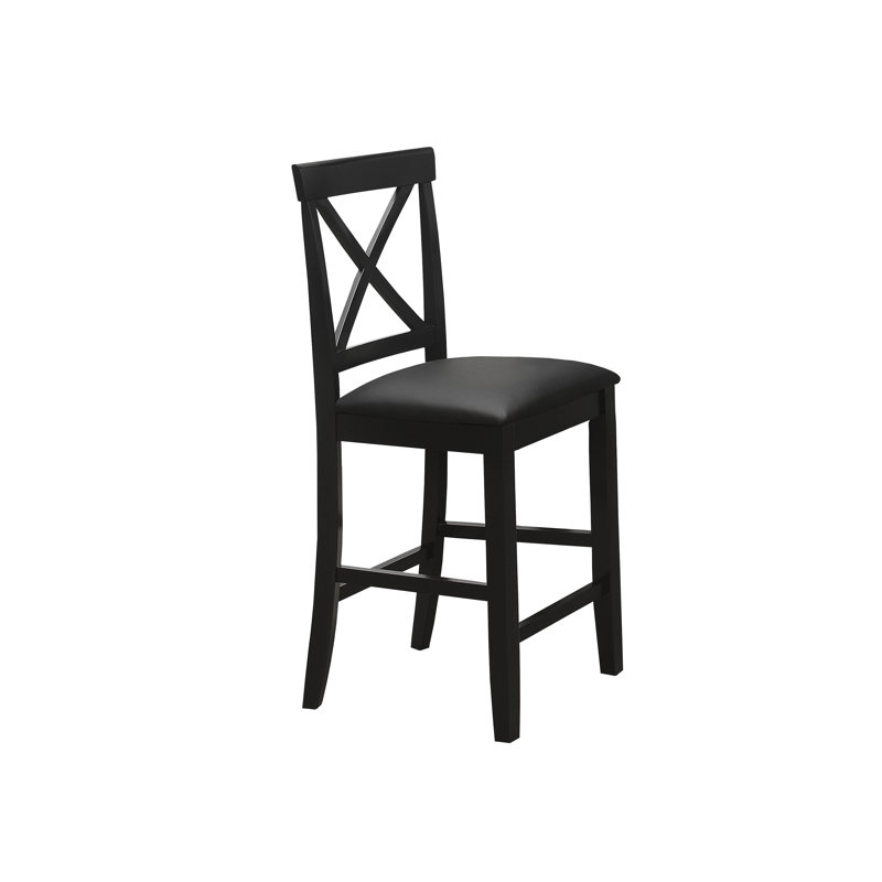 Wolk 4 - Person Four Leg Dining Set, Black