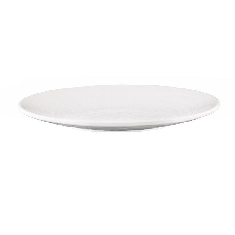 Elite Global Solutions Melamine Platter, White, 1" H x 10.25" W x 7.75" D