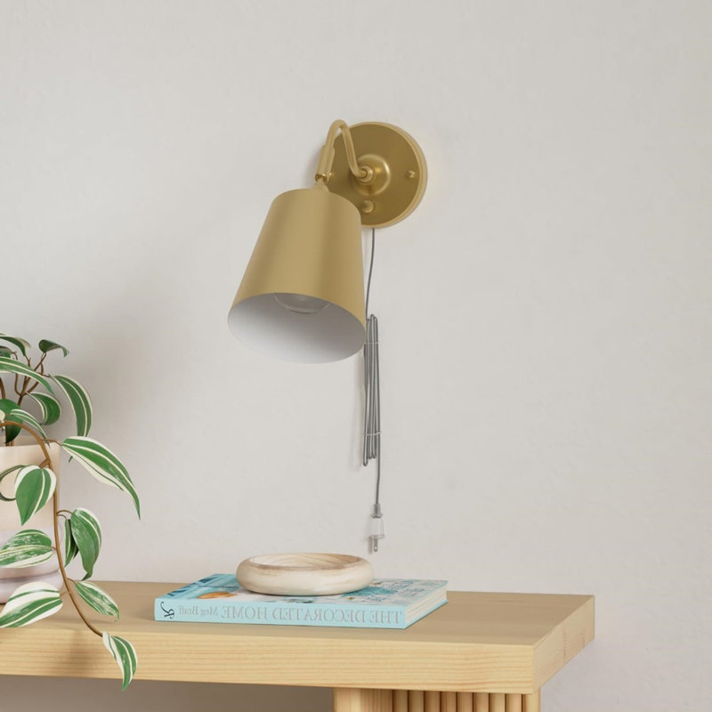 Dimmable Wall Sconces, Gold
