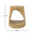 Wood-Like Texture MGO Hollow Side Table-2112297745