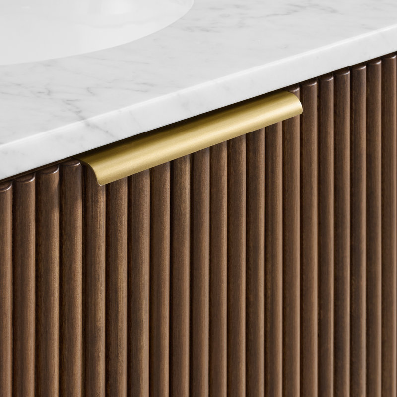Kensington 24" Single Bathroom Vanity, Brown Reeded