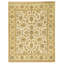 Hand Knotted Wool Area Rug in Ivory And Gold