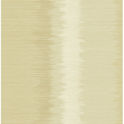 Seabrook Designs Metallic Amani Natural Stripe Unpasted Wallpaper