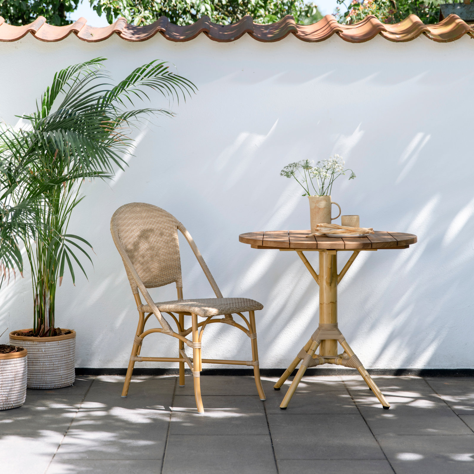 Sofie Outdoor Dining Side Chair, Natural