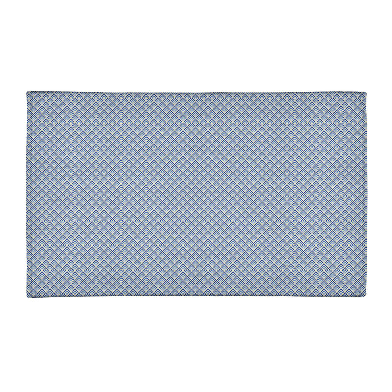 Tapis de zone bleu dégradé géométrique classic, Rectangle 5 pi x 7 pi