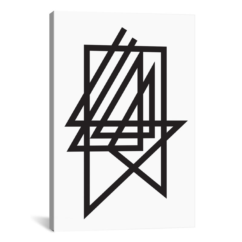 « barbu-caution »-impression, Toile, H 18 po x l 12 po x P 1,5 po