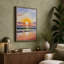 Golden Hour at the Shore Coastal - Wrapped Canvas-1324062419-1324062421