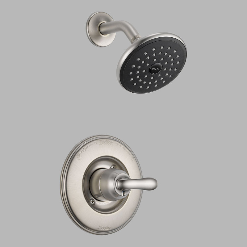 Linden 14 Series Single-Function Shower Faucet Set, Shower Valve Trim Kit, Champagne Bronze / H2Okinetic Technology