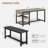 Kitchen Dining Table Set With Upholstered With Storage Drawers & Wine Rack-2122272150