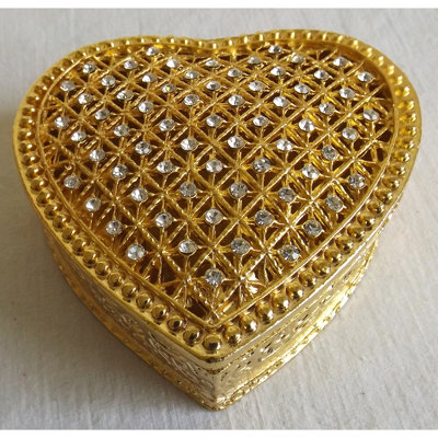 Boîte à bijoux en forme de cœur