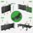 Oversized HDPE Chaise Lounges – Adjustable 5-Position Outdoor Recliners with Wheels & Cup Holders, Weather-Resistant for Patio, Pool, Garden, Black, Set of 2-1615306784-1615306797