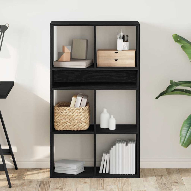Shaliek Bookcase, 112cm H x 66cm W x 31cm D, Black