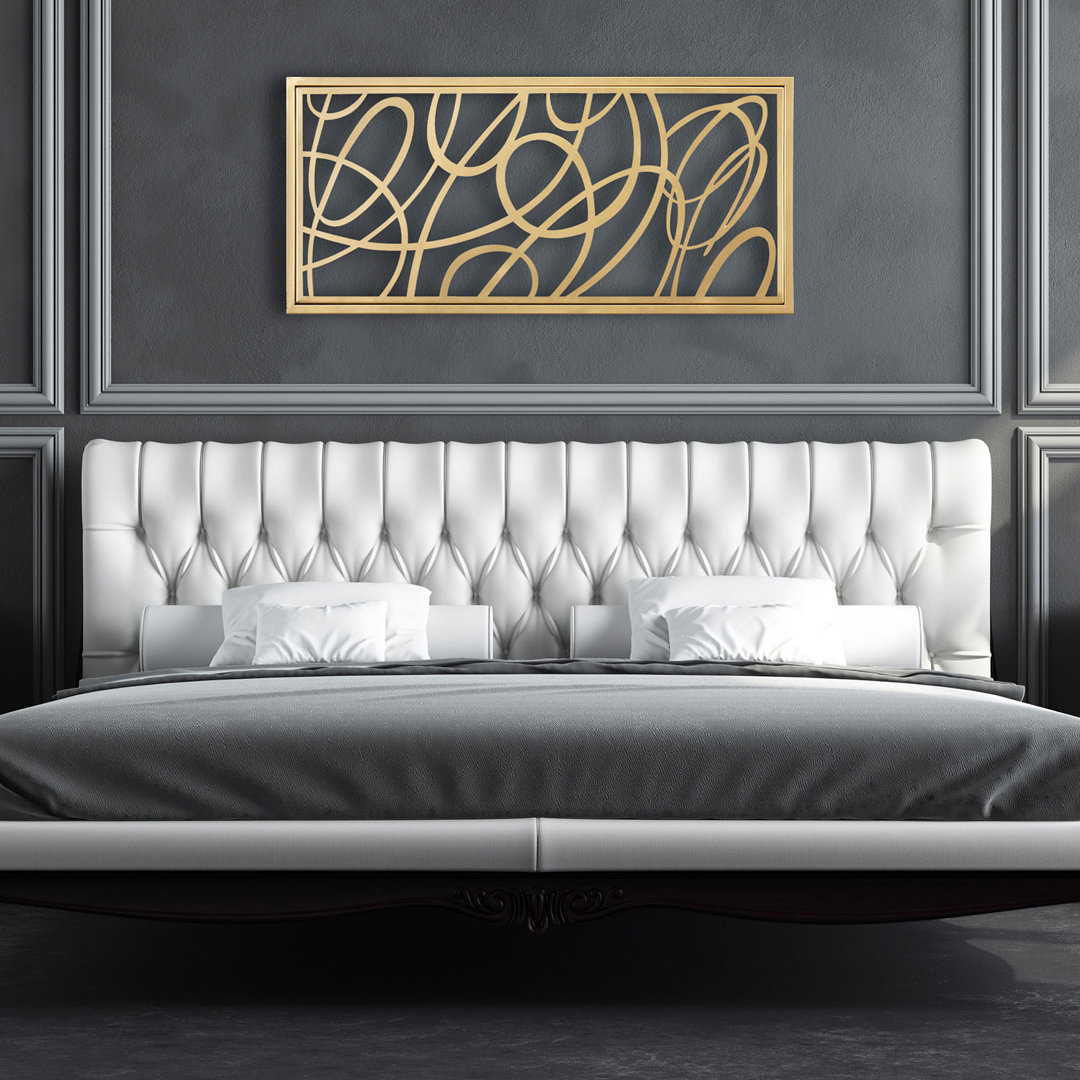 Glam Abstract Wall Decor on Metal Everly Quinn