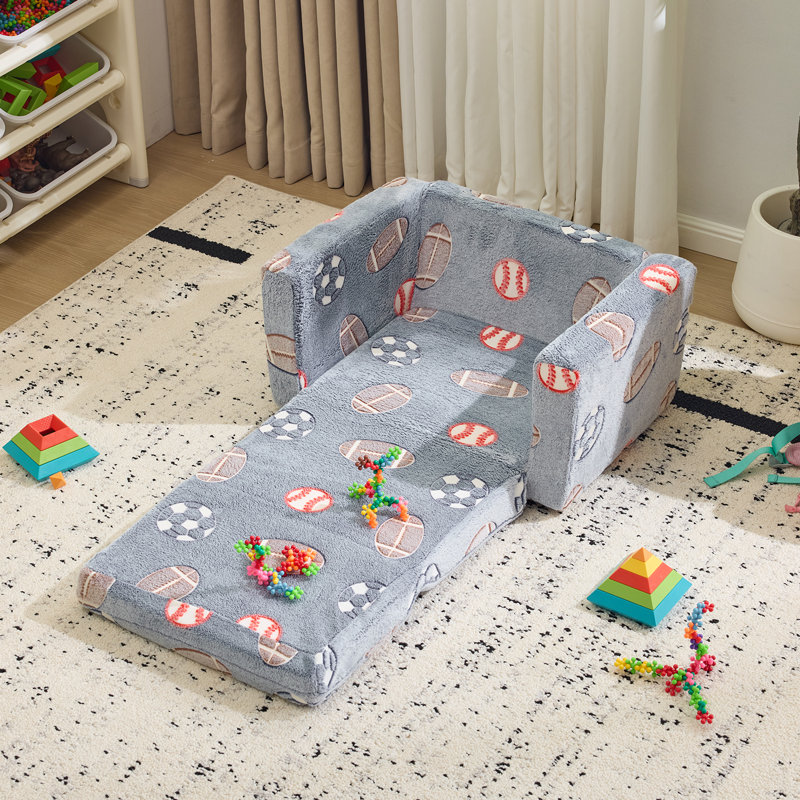 Canapé-lit pliant simple en éponge 1 pièce pour enfants avec fonction lumineuse