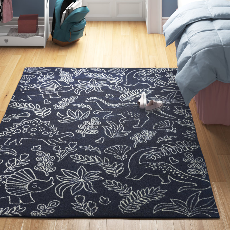 Hartig Animal Print Area Rug, Rectangle 3'11" x 5'7", Cream