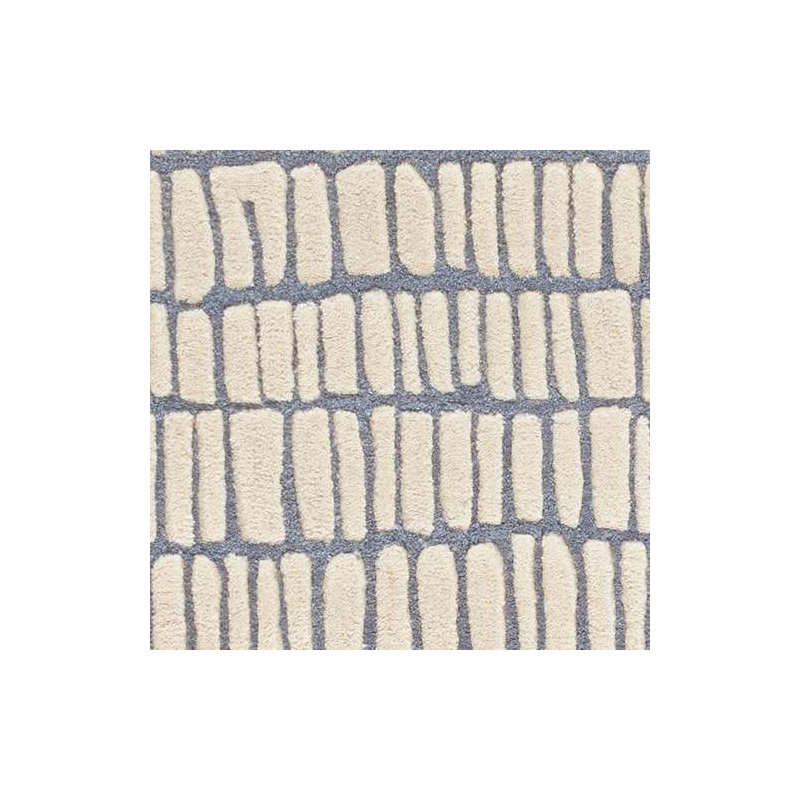 Roark Pewter Blue Hand Tufted Wool Rug, Rectangle 3' x 5'