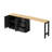 Wooden 89.7''l Bar Cabinet With Extendable Table And Adjustable Shelves, Multi-purpose Home Bar & Liquor Bar For Kitchen And Living Room-1206163975