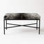 Upholstered Cowhide Bench-1026994374
