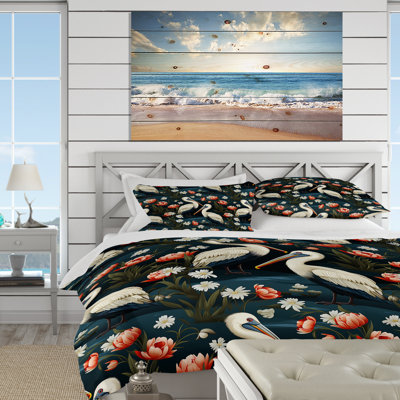 Ensemble de housse de couette Coastal Pelican Parade