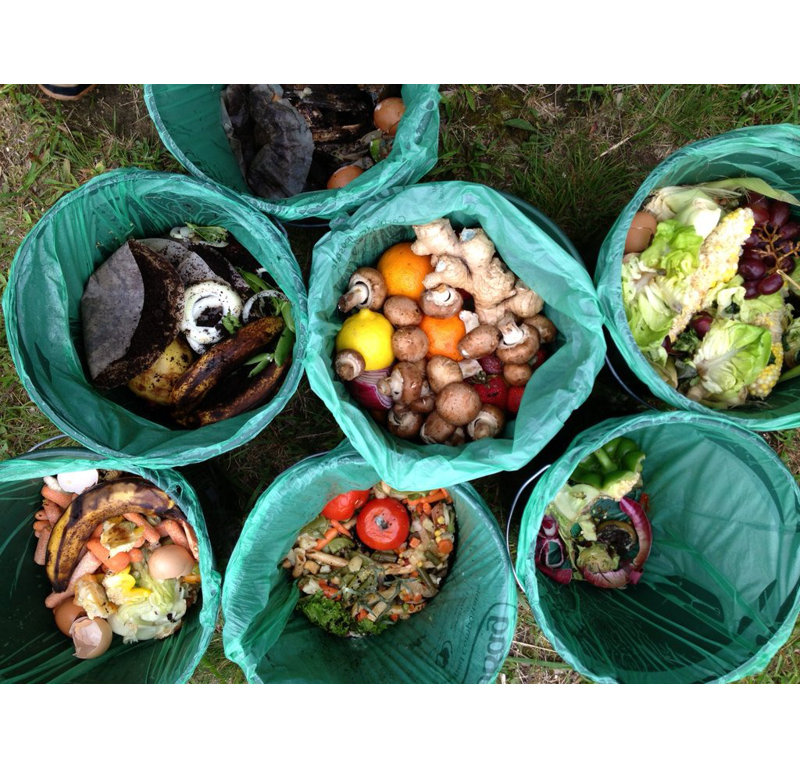 Food Scrap Bags 8 Gallons Resin Indoor Compost Bag