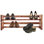 3 Pair Stackable Solid Wood Shoe Rack