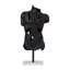 Sculpture torse noire abstraite sur base de marbre - Objets décoratifs pour la maison, décoration de cuisine et décorations pour le salon - statues modernes, décorations de figurine et présentoir de tablette - noir-1300775875