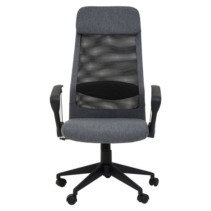 Jonka Polyester Blend Office Chair, Black