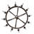 Warwick 12 - Light Dimmable Wagon Wheel Chandelier