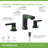 Solarity Two Handle Widespread Bathroom Sink Faucet With Push Pop Drain-111139912
