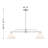 2-Light Chandelier in Natural Brass-904260025