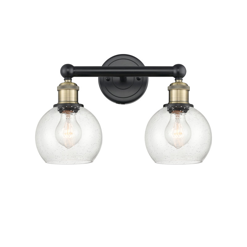 Cambria 2 - Light Dimmable Vanity Light, Seedy, Black Antique Brass